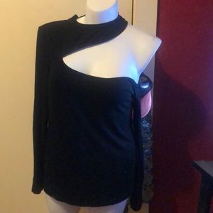 Black long sleeve top